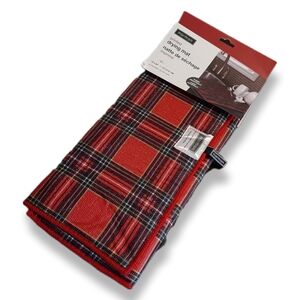 3/$20 HARMAN Tartan Plaid Print Dish Drying Mat 15" x 20" Absorbant Microfiber